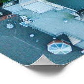 米国サンフランシスコ，ロンバード通りの空中表示 ポスター (角)