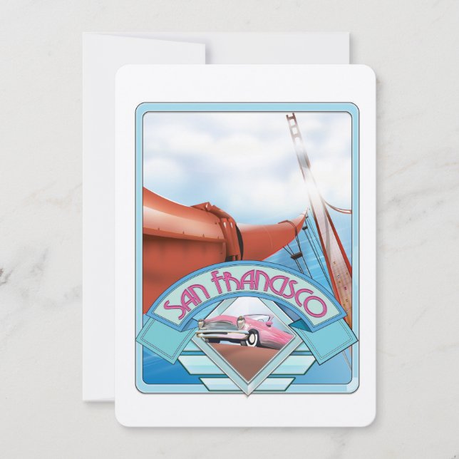 米国サンフランシスコ，旅行ポスター (正面)