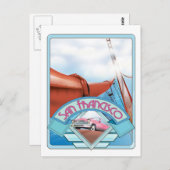 米国サンフランシスコ，旅行ポスター ポストカード (正面/裏面)