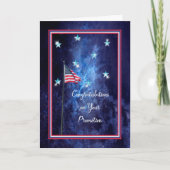 米国サービスの男性または女性のためのプロモーション カード (正面)