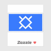 米国シェイン国旗と部族 シール (シート)