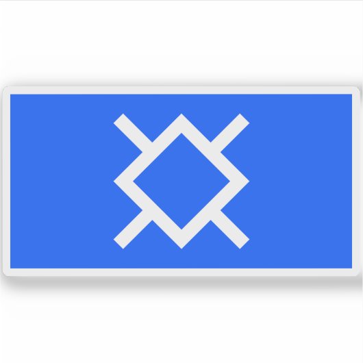 米国シェイン国旗と部族 シール (正面)