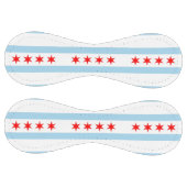 米国シカゴ州旗を持つ愛国的ソフトボール ソフトボール (パネル)