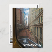 米国シカゴ ポストカード (正面/裏面)