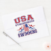 米国シンクロナイズドスイミング スクエアシール (封筒)