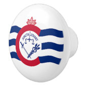 米国シンシナティ州旗とセラミックノブの引っ張り セラミックノブ (右)