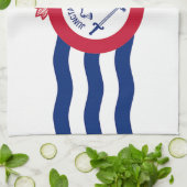 米国シンシナティ州旗を持つキッチンタオル キッチンタオル (折り畳み)