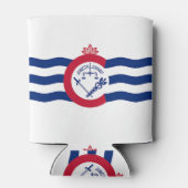 米国シンシナティ州旗を持つクーラーボックス 缶クーラー (裏面)