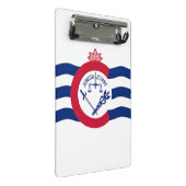 米国シンシナティ州旗を持つミニクリップボード ミニクリップボード (アングル)