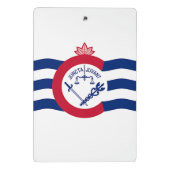 米国シンシナティ州旗を持つミニクリップボード ミニクリップボード (裏面)