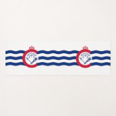 米国シンシナティ州旗を持つ愛国的なヨガマット ヨガマット (正面(横))