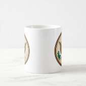 米国シ素晴らしール コーヒーマグカップ (中央)