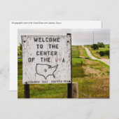 米国ジオグラフィックセンター – レバノン，カンザス ポストカード (正面/裏面)