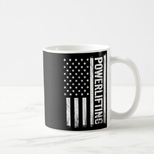 米国ジムパワーリフターの重量挙げ コーヒーマグカップ (右)