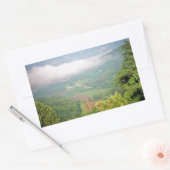 米国ジョージア山脈 長方形シール (封筒)