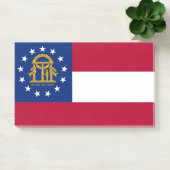 米国ジョージア州旗を持つノート ポストイット (オフィス)