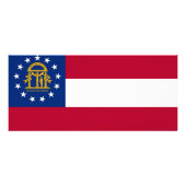 米国ジョージア州旗を持つラックカード ラックカード (裏面)