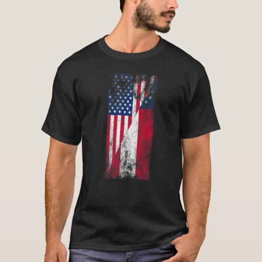 米国ジョージア州旗アメリカ合衆国ジョージア Tシャツ (正面)