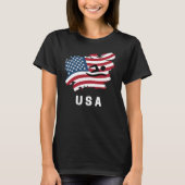 米国スイミング国旗 Tシャツ (正面)