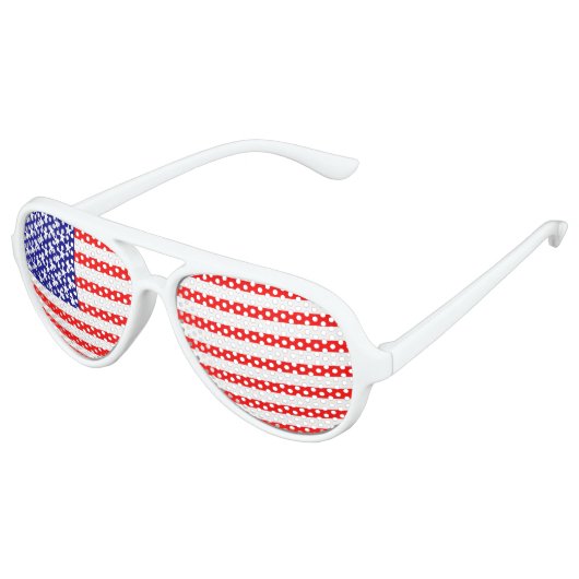 米国スターズアンドストライプアメリカ国旗 アビエーターサングラス (アングル)