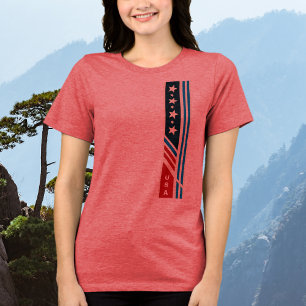米国スターズストライプグラフィックTシャツ トライブレンドTシャツ