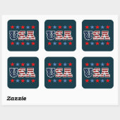 米国ステッカー スクエアシール (シート)