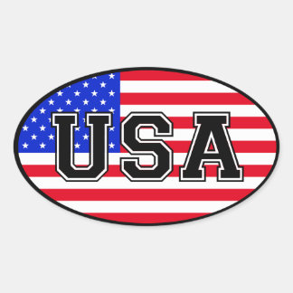 米国ステッカー 楕円形シール