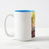 米国ストックトンカリフォルニア ツートーンマグカップ (左)