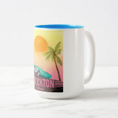 米国ストックトンカリフォルニア ツートーンマグカップ (正面右)