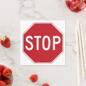 米国ストップ標識 スタンダードカクテルナプキン (インサイチュ)