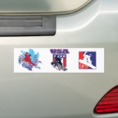 米国スノーボーダー バンパーステッカー (車上)