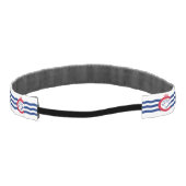 米国スリップまたは滑ることシンシナチ州旗を持つノンヘッドバンド アスレチックヘッドバンド (裏面)