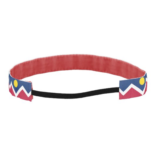 米国スリップまたは滑ることデンバー市旗を持つノンヘッドバンド アスレチックヘッドバンド (裏面)