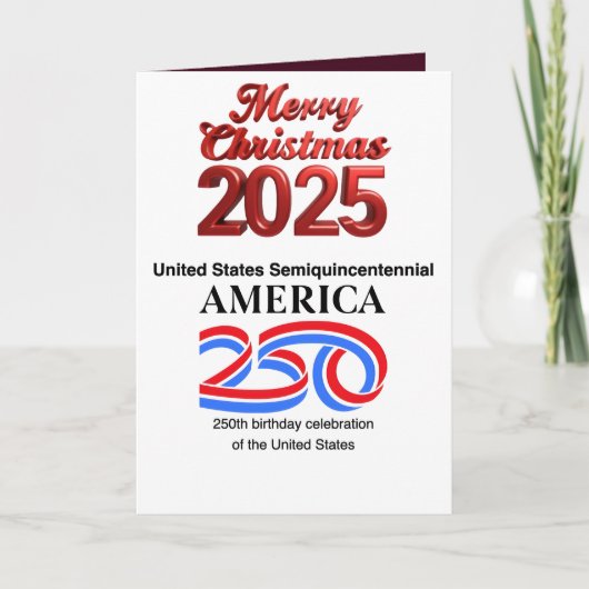 米国セミクインセンテニアル:新年2026 シーズンカード (正面)
