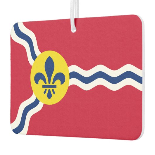 米国セントルイス州旗を持つカーエアーフレッシュ カーエアーフレッシュナー (左)