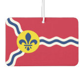 米国セントルイス州旗を持つカーエアーフレッシュ カーエアーフレッシュナー (正面)