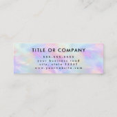 米国ソーシャルメディアロゴIridescent Opalとの接続 スキニー名刺 (裏面)