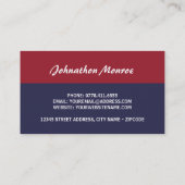 米国タクシー国旗 名刺 (裏面)