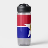 米国ダラスシティ州旗を持つウォーターボトル ウォーターボトル (正面)