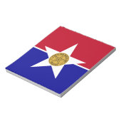 米国ダラスシティ州旗を持つメモ帳 ノートパッド (回転)