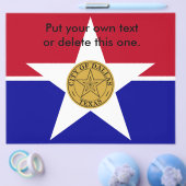 米国ダラス国旗のフライヤー チラシ (シングル)