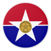 米国ダラス州旗とセラミックノブの引っ張り セラミックノブ (正面)