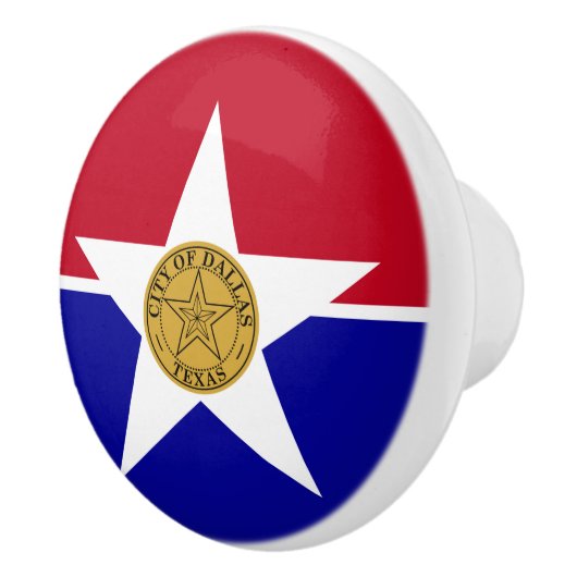 米国ダラス州旗とセラミックノブの引っ張り セラミックノブ (右)
