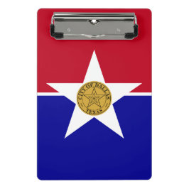 米国ダラス州旗を持つミニクリップボード ミニクリップボード