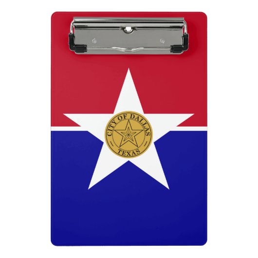 米国ダラス州旗を持つミニクリップボード ミニクリップボード (正面)