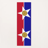 米国ダラス州旗を持つヨガマット ヨガマット (正面)