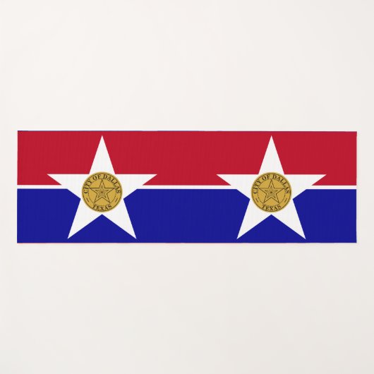 米国ダラス州旗を持つヨガマット ヨガマット (正面(横))