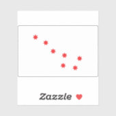 米国チェロキー平和国旗 シール (シート)