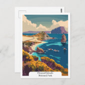 米国チャンネル諸島国立公園 ポストカード (正面/裏面)