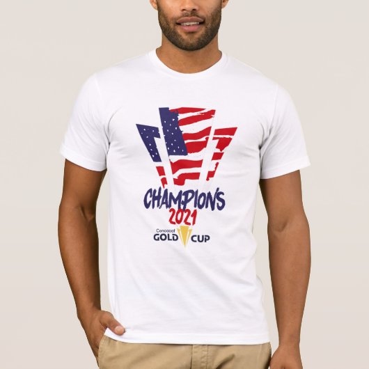 米国チャンピオンズ2021金ゴールドカップConcacaf Shirt Tシャツ (正面)